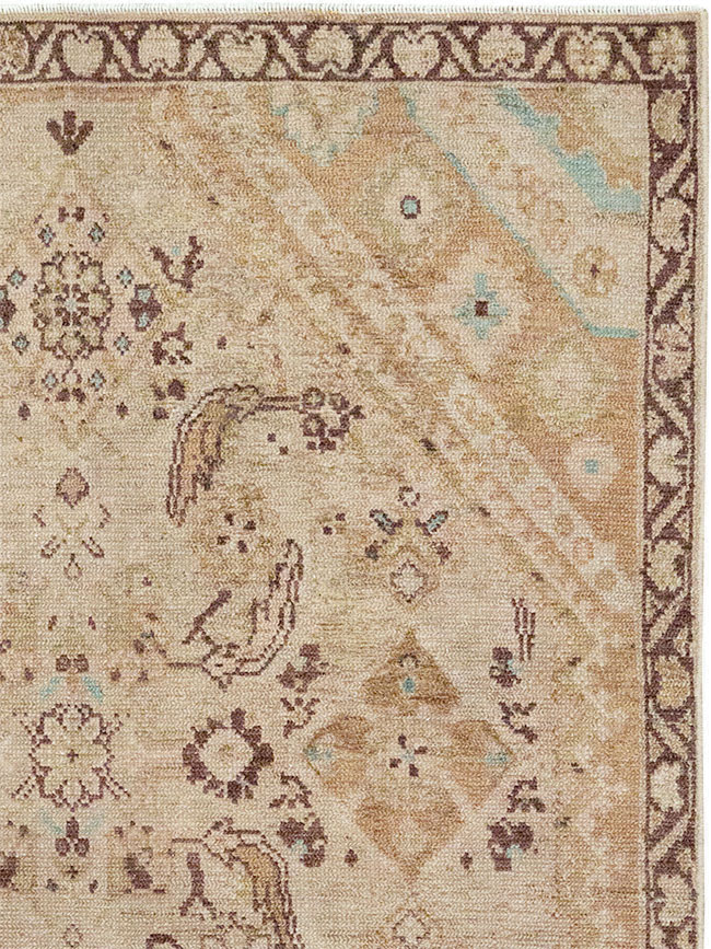 Vintage Persian Malayer Accent Rug, No.32829 - Gsblank