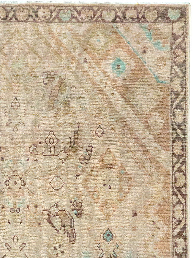 Vintage Persian Malayer Accent Rug, No.32829 - Gsblank