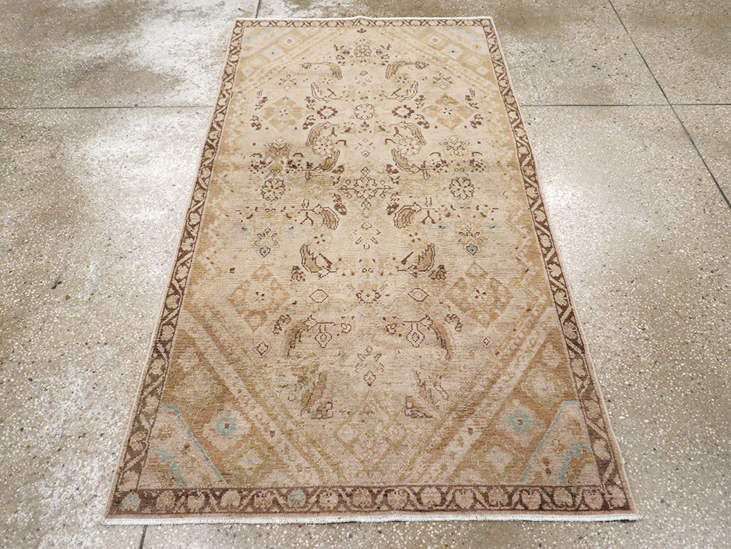 Vintage Persian Malayer Accent Rug, No.32829 - Gsblank