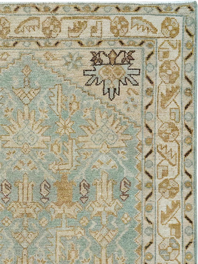 Vintage Persian Malayer Throw Rug, No.32830 - Gsblank