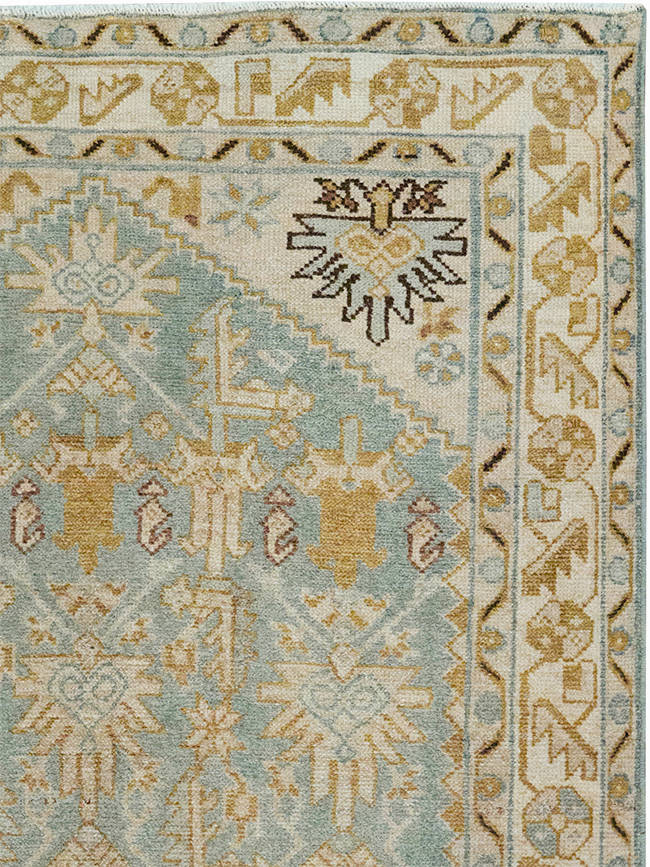 Vintage Persian Malayer Throw Rug, No.32830 - Gsblank