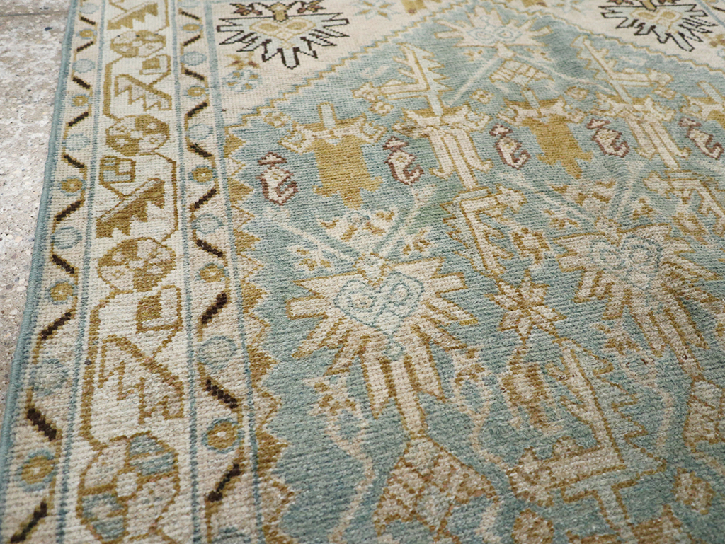 Vintage Persian Malayer Throw Rug, No.32830 - Gsblank