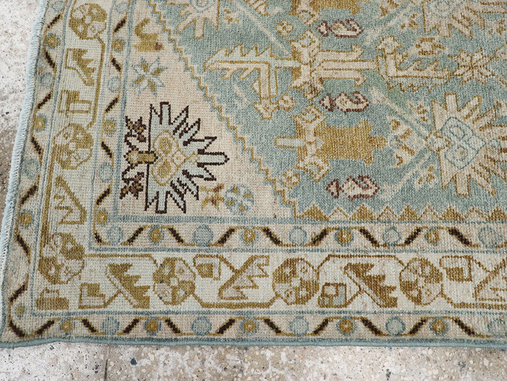 Vintage Persian Malayer Throw Rug, No.32830 - Gsblank