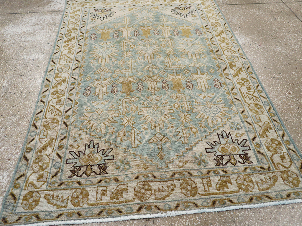 Vintage Persian Malayer Throw Rug, No.32830 - Gsblank