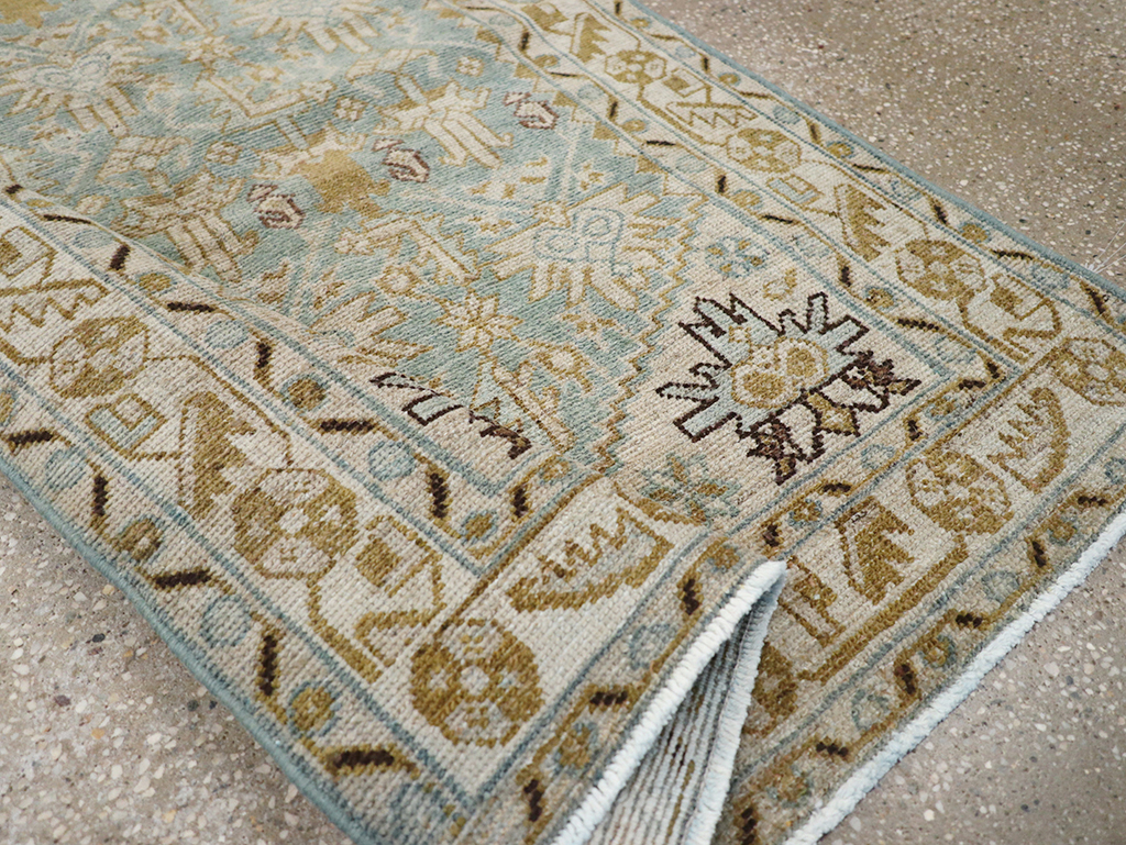 Vintage Persian Malayer Throw Rug, No.32830 - Gsblank