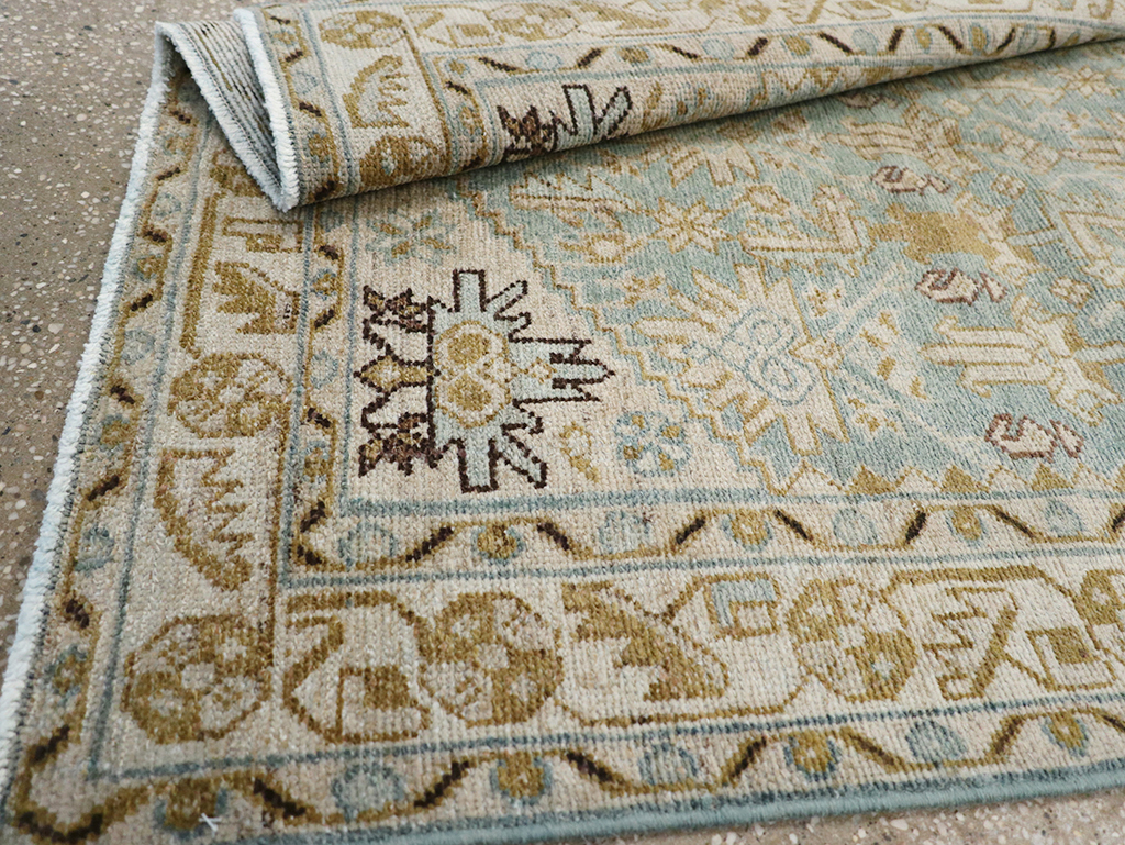 Vintage Persian Malayer Throw Rug, No.32830 - Gsblank