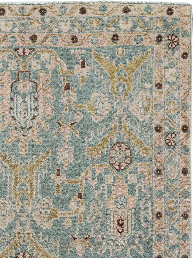 Vintage Persian Malayer Throw Rug, No.32831 - Gsblank
