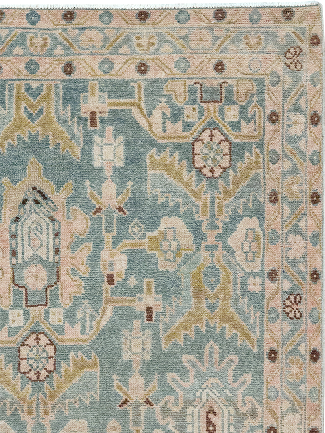 Vintage Persian Malayer Throw Rug, No.32831 - Gsblank