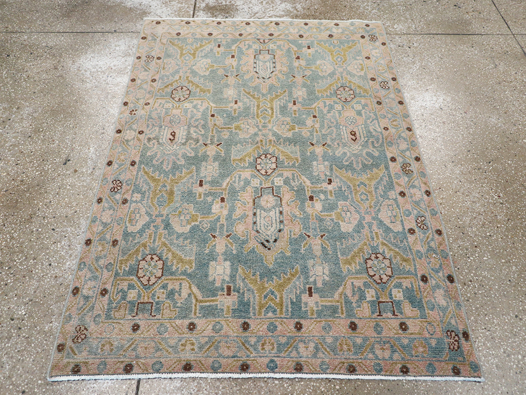 Vintage Persian Malayer Throw Rug, No.32831 - Gsblank