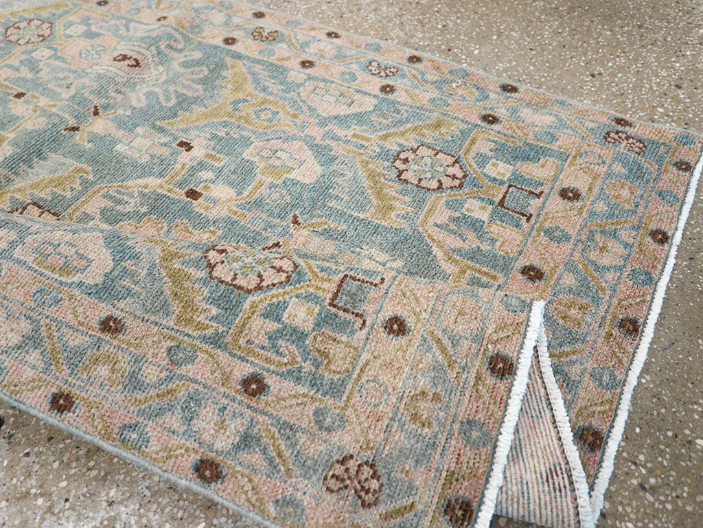 Vintage Persian Malayer Throw Rug, No.32831 - Gsblank