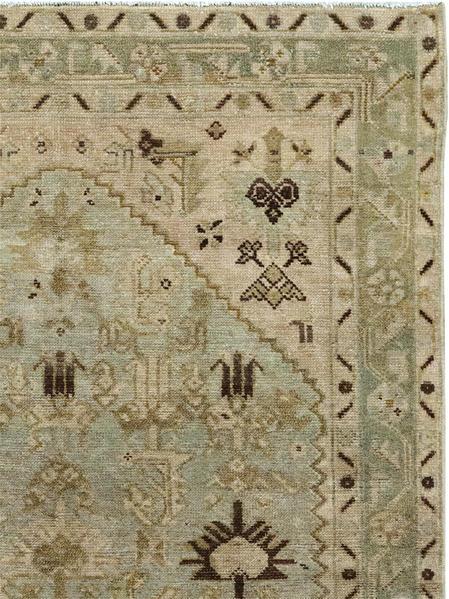 Vintage Persian Malayer Throw Rug, No.32832 - Gsblank