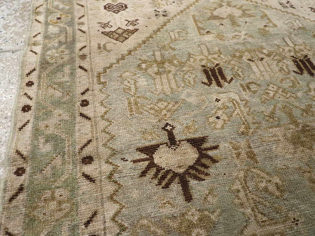 Vintage Persian Malayer Throw Rug, No.32832 - Gsblank
