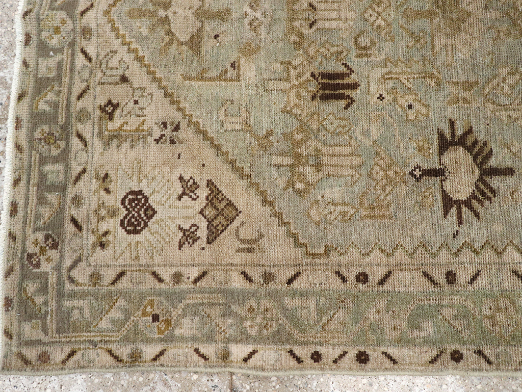 Vintage Persian Malayer Throw Rug, No.32832 - Gsblank