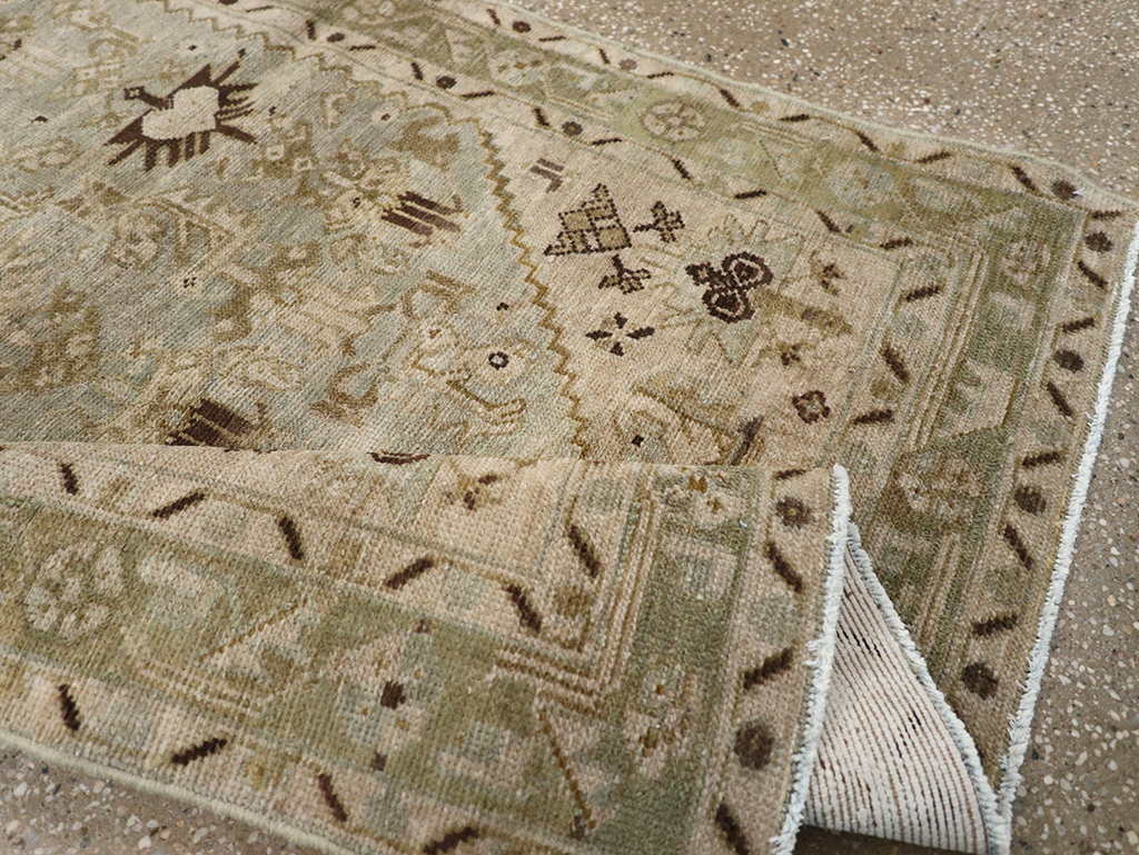 Vintage Persian Malayer Throw Rug, No.32832 - Gsblank