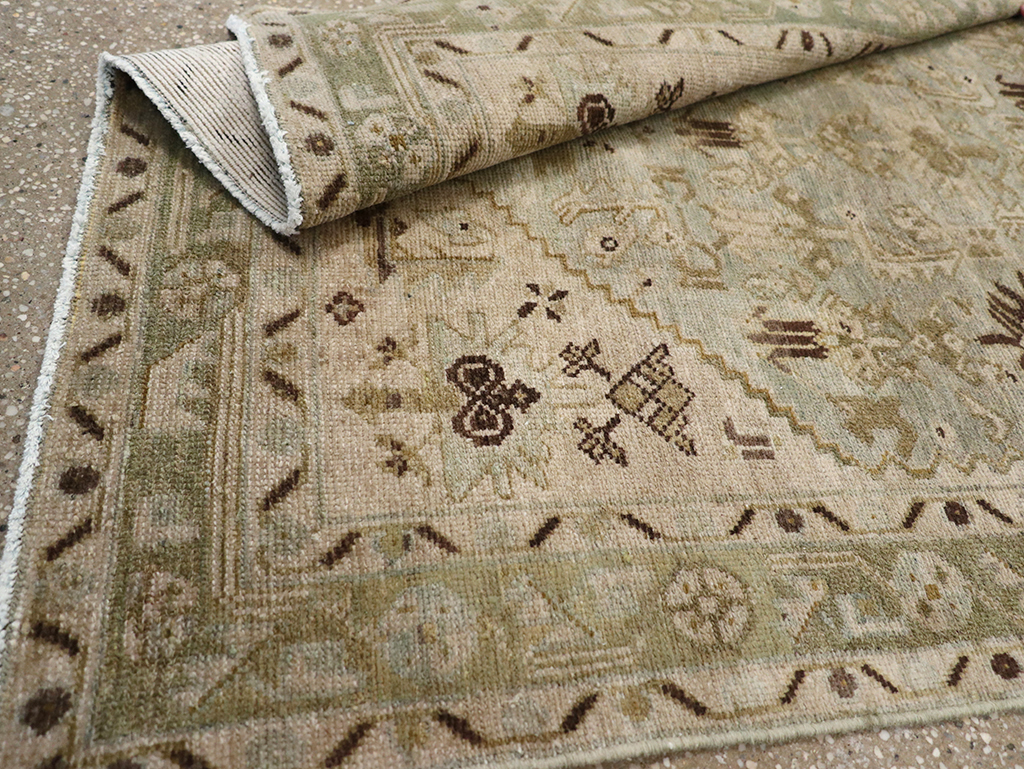 Vintage Persian Malayer Throw Rug, No.32832 - Gsblank