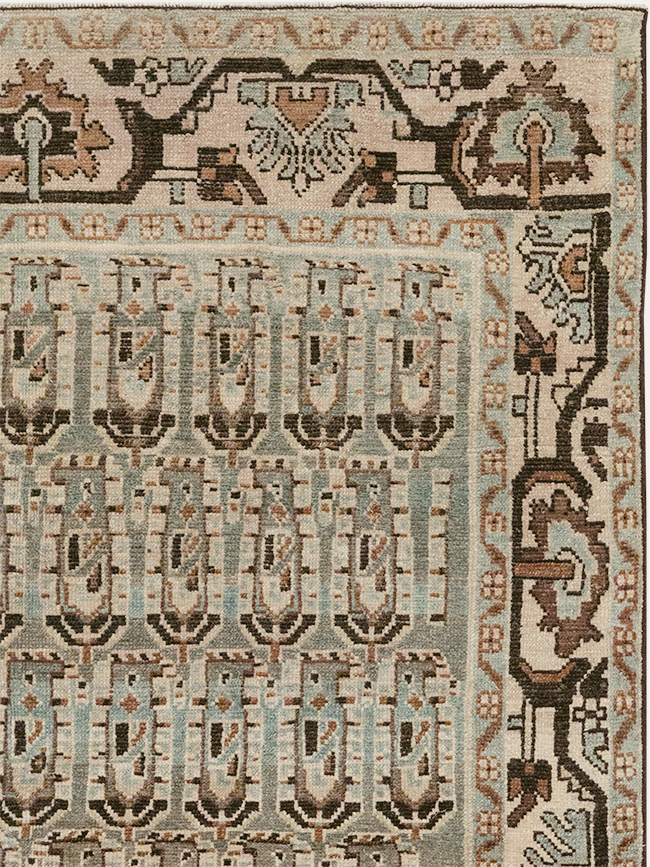 Vintage Persian Malayer Accent Rug, No.32833 - Gsblank