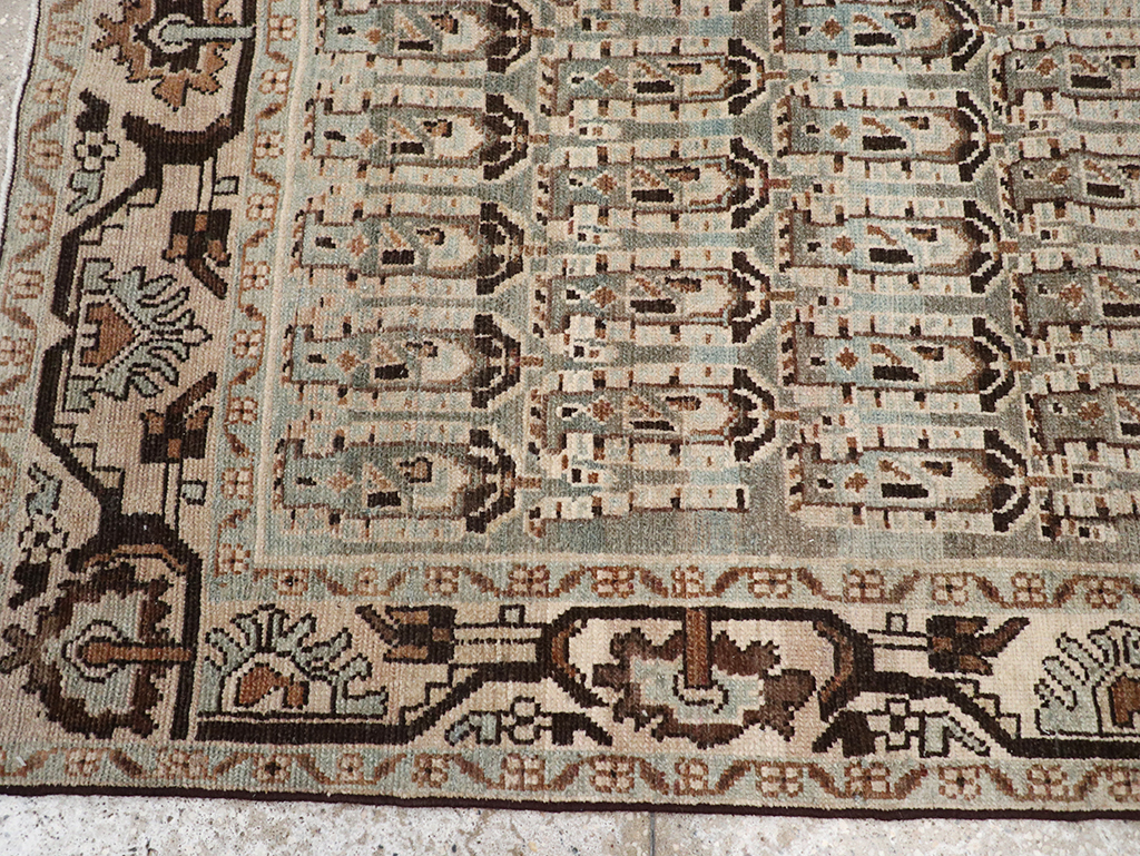 Vintage Persian Malayer Accent Rug, No.32833 - Gsblank
