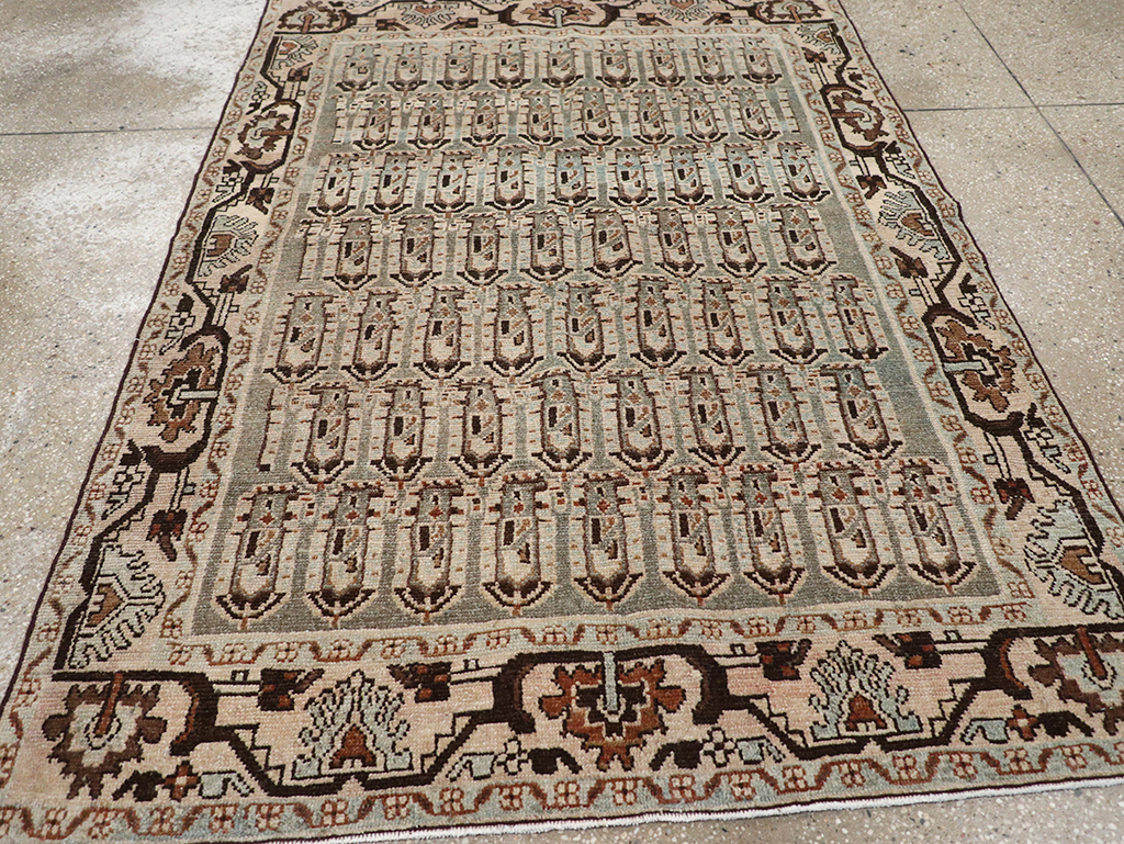 Vintage Persian Malayer Accent Rug, No.32833 - Gsblank