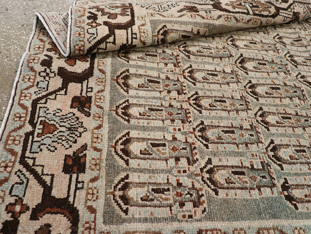 Vintage Persian Malayer Accent Rug, No.32833 - Gsblank