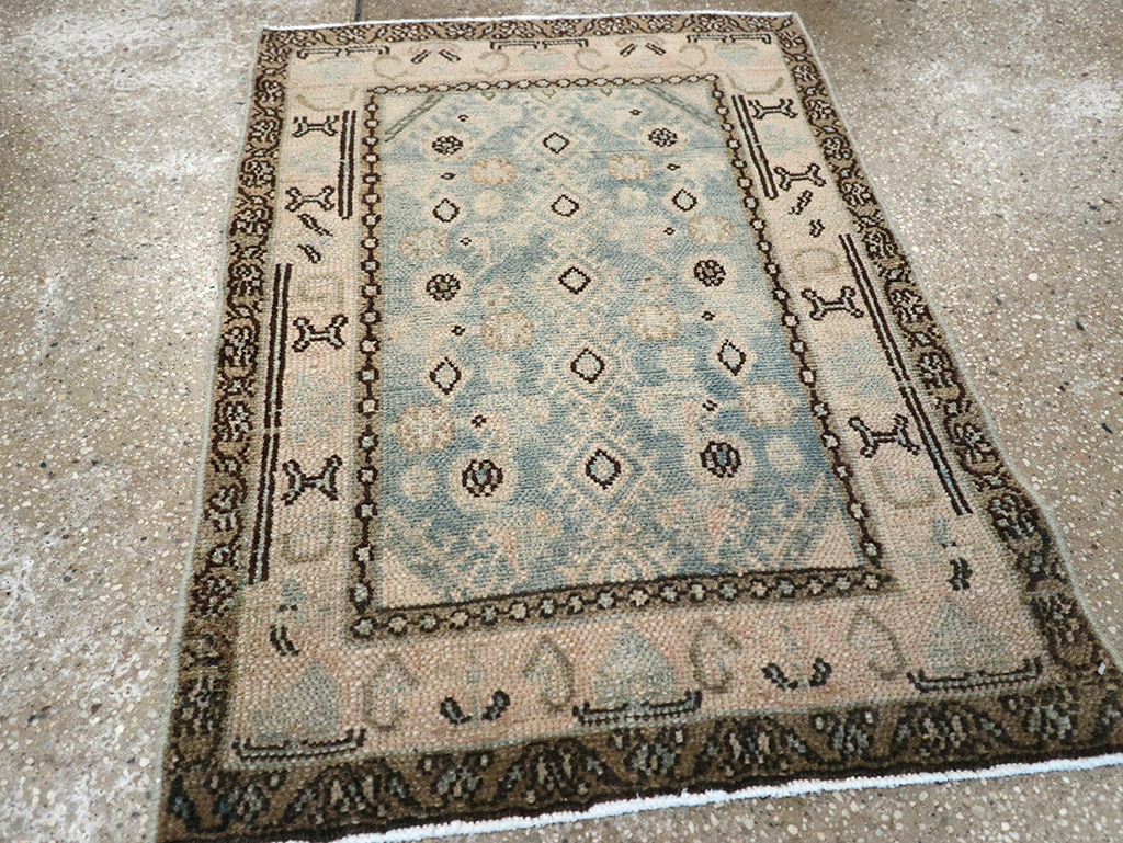 Vintage Persian Malayer Throw Rug, No.32834 - Gsblank