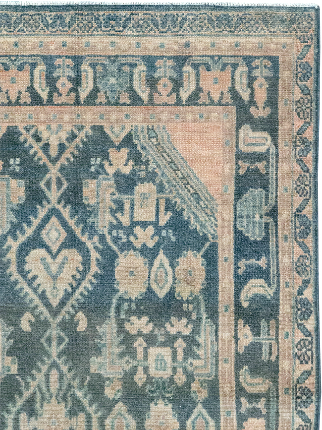 Vintage Persian Malayer Throw Rug, No.32835 - Gsblank