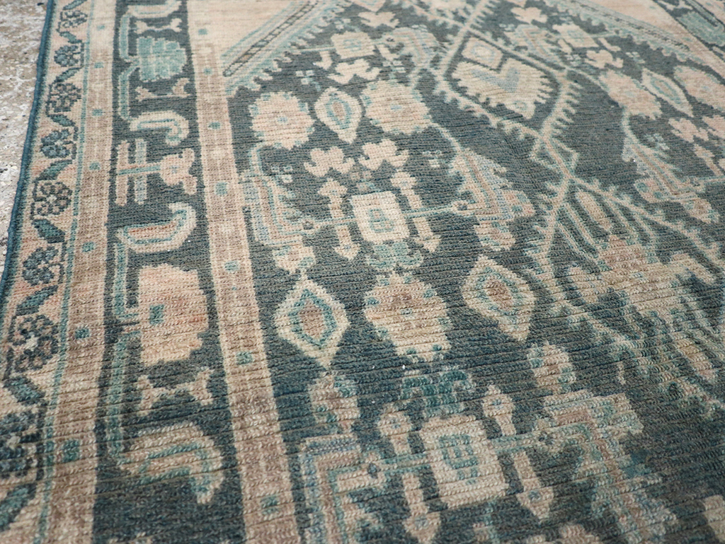 Vintage Persian Malayer Throw Rug, No.32835 - Gsblank