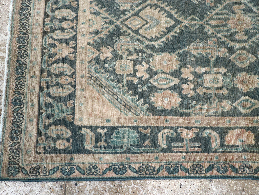 Vintage Persian Malayer Throw Rug, No.32835 - Gsblank