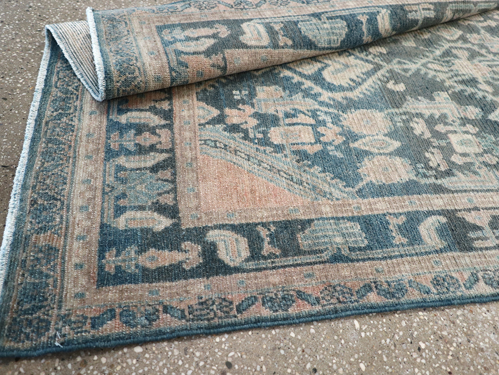 Vintage Persian Malayer Throw Rug, No.32835 - Gsblank