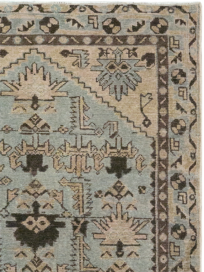 Vintage Persian Malayer Throw Rug, No.32836 - Gsblank