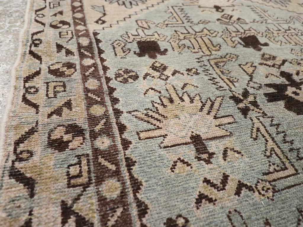 Vintage Persian Malayer Throw Rug, No.32836 - Gsblank