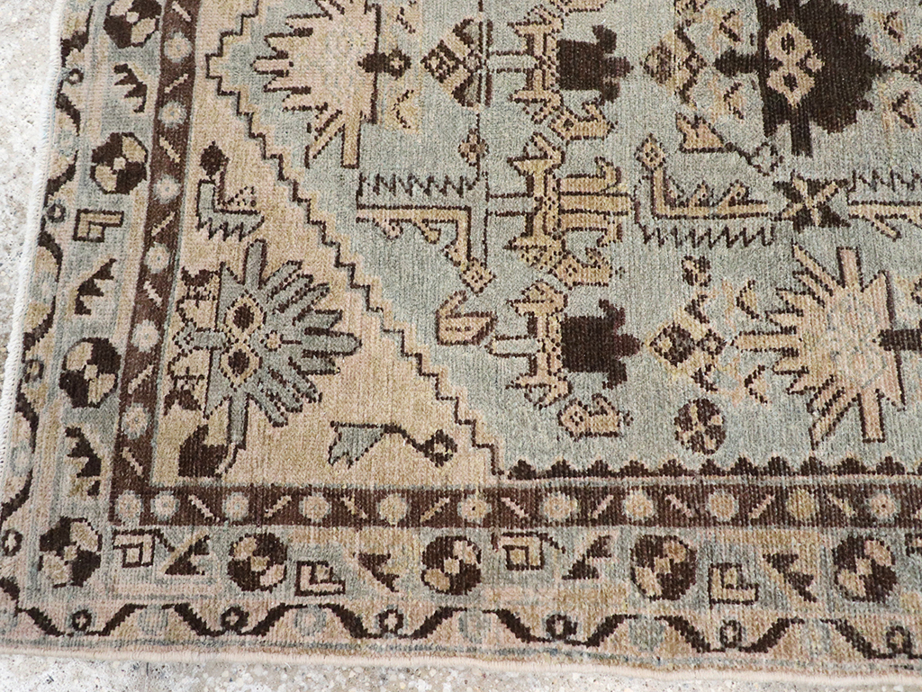 Vintage Persian Malayer Throw Rug, No.32836 - Gsblank