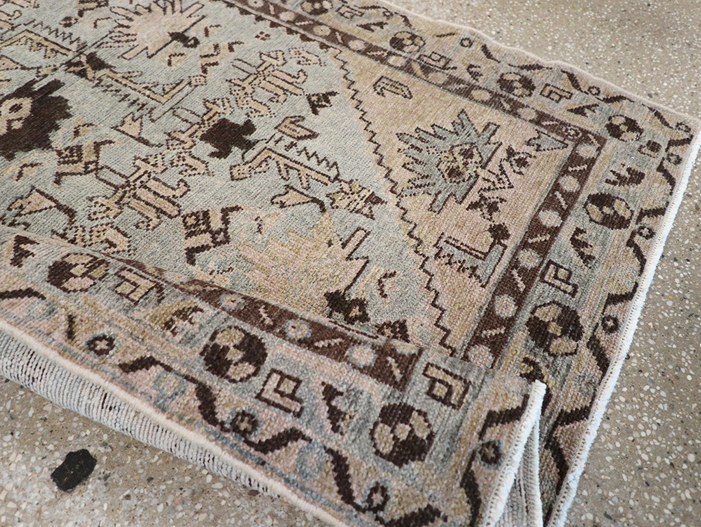 Vintage Persian Malayer Throw Rug, No.32836 - Gsblank