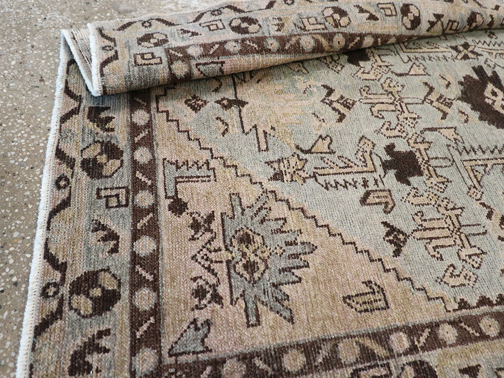 Vintage Persian Malayer Throw Rug, No.32836 - Gsblank