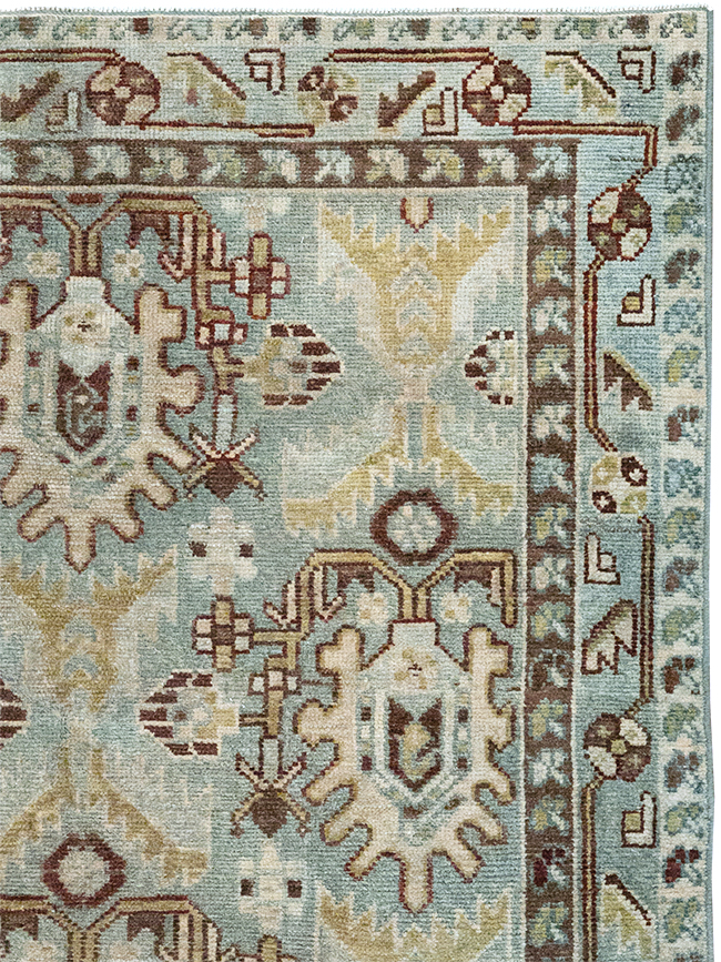 Vintage Persian Malayer Throw Rug, No.32837 - Gsblank