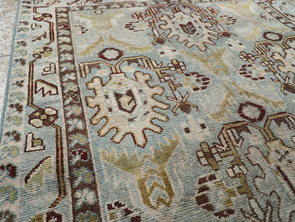 Vintage Persian Malayer Throw Rug, No.32837 - Gsblank