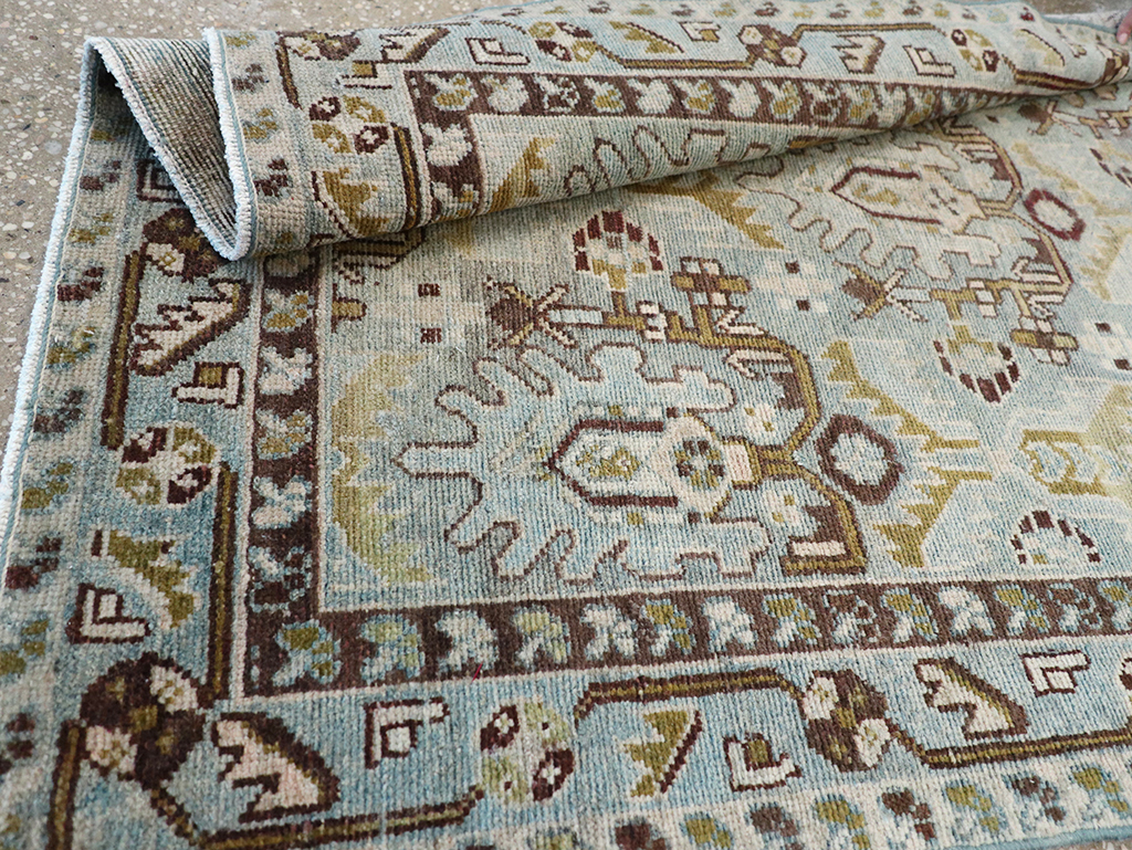 Vintage Persian Malayer Throw Rug, No.32837 - Gsblank