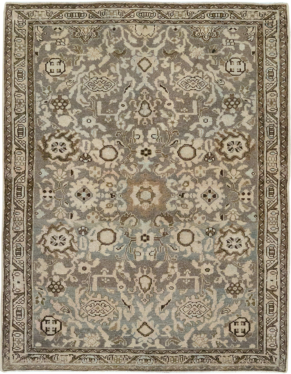 Vintage Persian Malayer Throw Rug, No.32838 - Gsblank