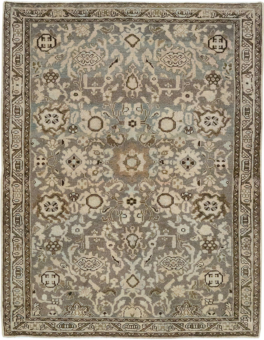 Vintage Persian Malayer Throw Rug, No.32838 - Gsblank