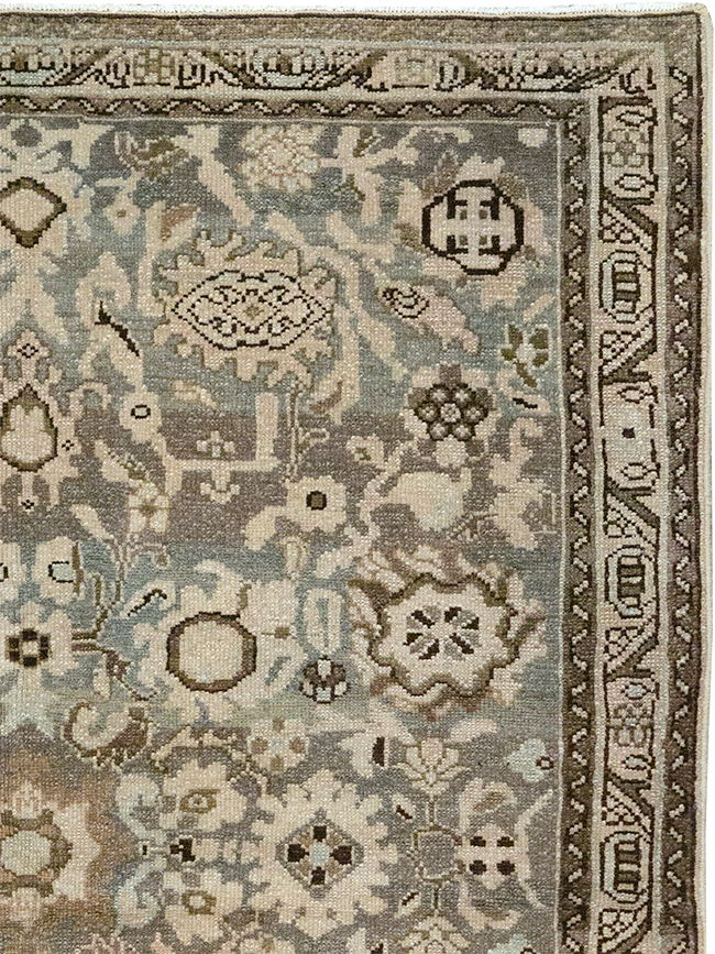 Vintage Persian Malayer Throw Rug, No.32838 - Gsblank