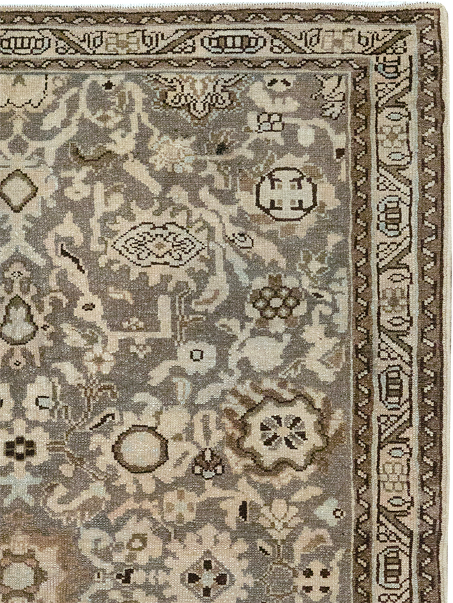 Vintage Persian Malayer Throw Rug, No.32838 - Gsblank