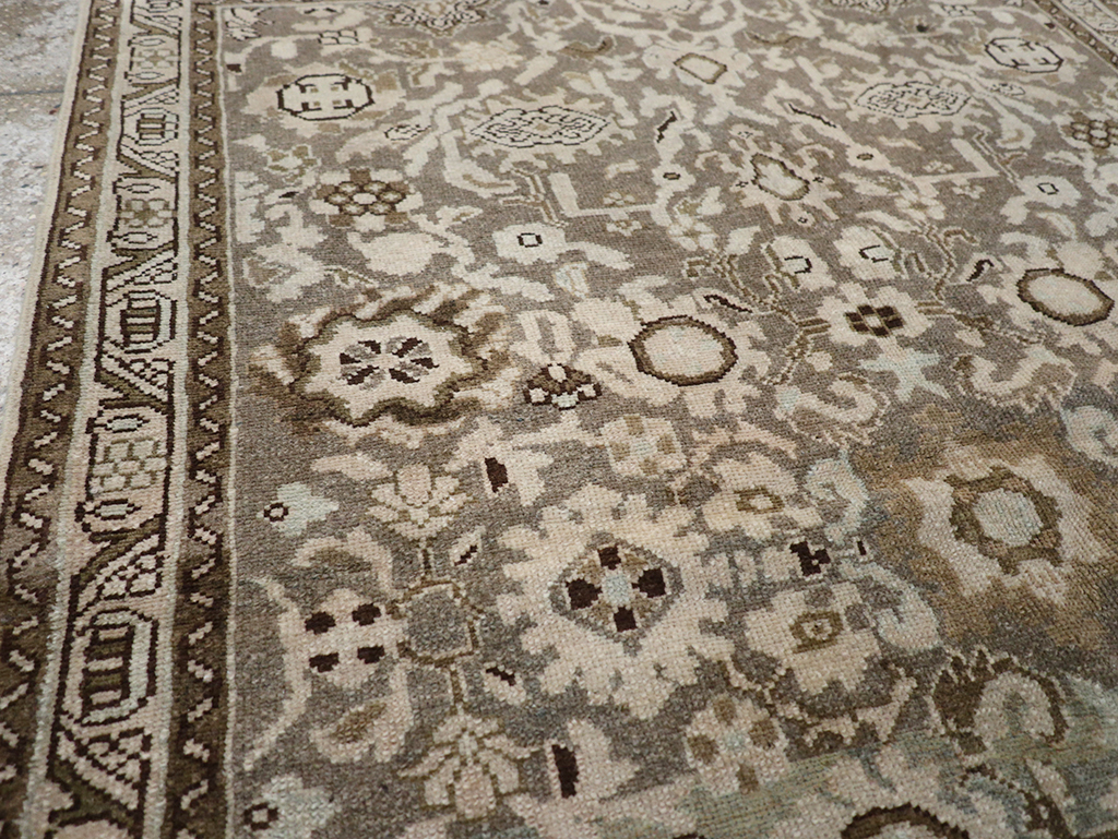 Vintage Persian Malayer Throw Rug, No.32838 - Gsblank