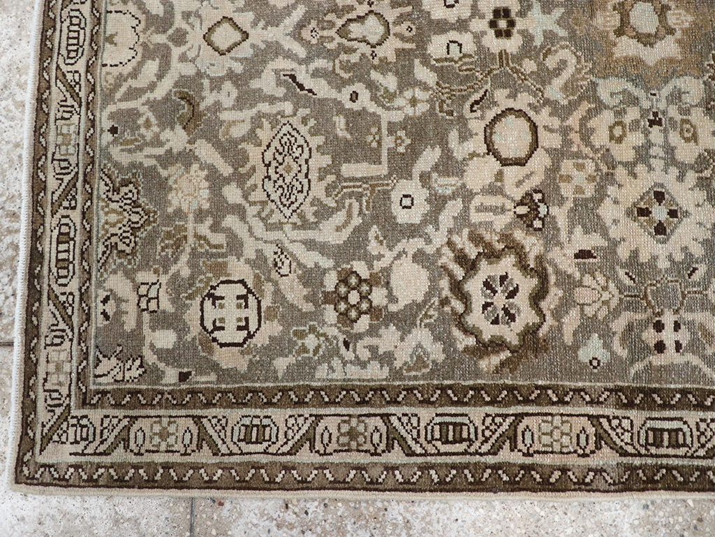 Vintage Persian Malayer Throw Rug, No.32838 - Gsblank