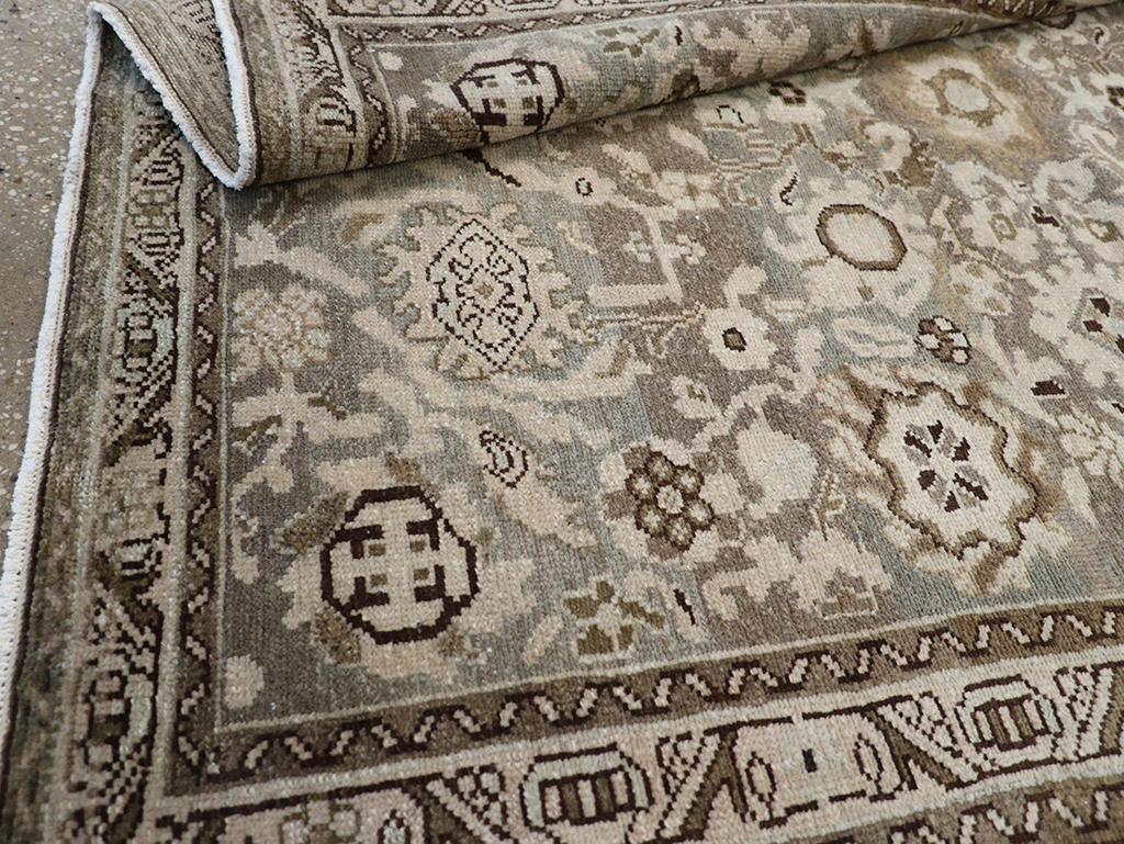 Vintage Persian Malayer Throw Rug, No.32838 - Gsblank