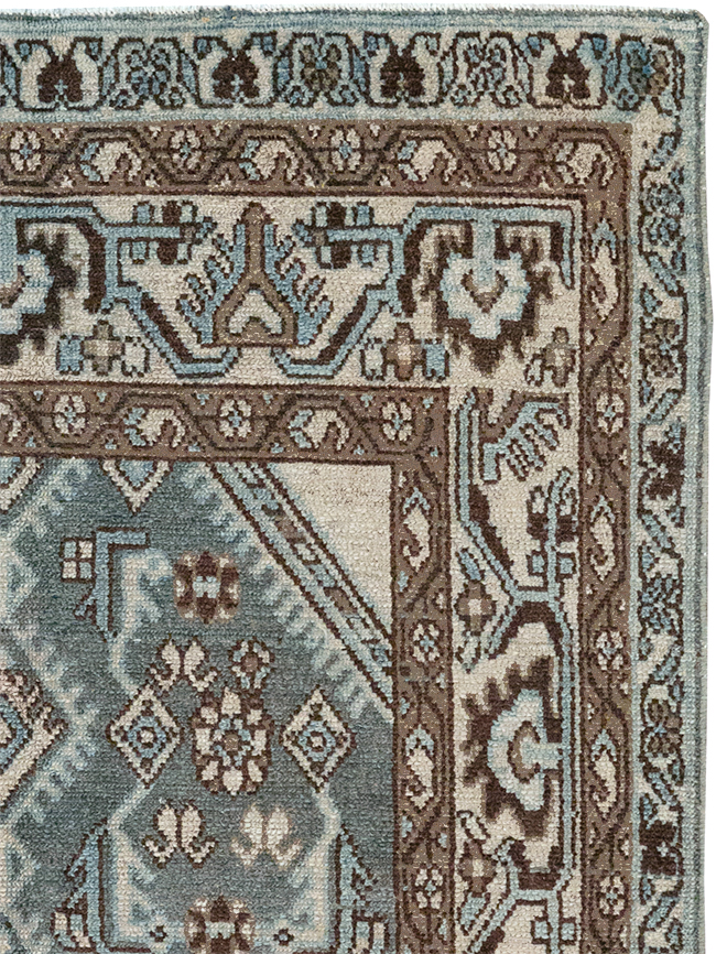 Vintage Persian Malayer Throw Rug, No.32839 - Gsblank