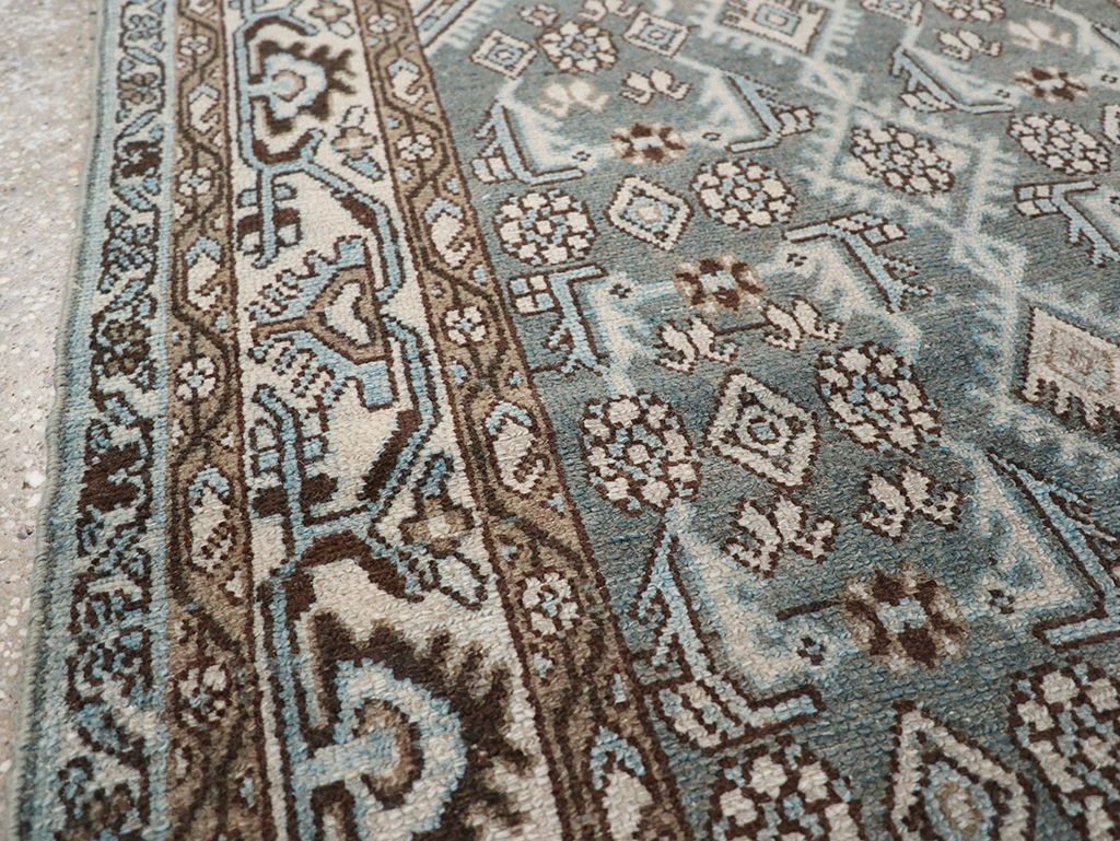 Vintage Persian Malayer Throw Rug, No.32839 - Gsblank