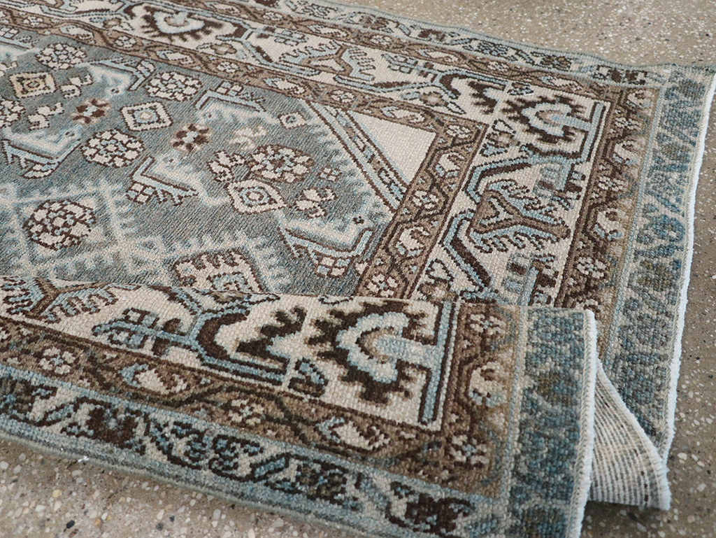 Vintage Persian Malayer Throw Rug, No.32839 - Gsblank