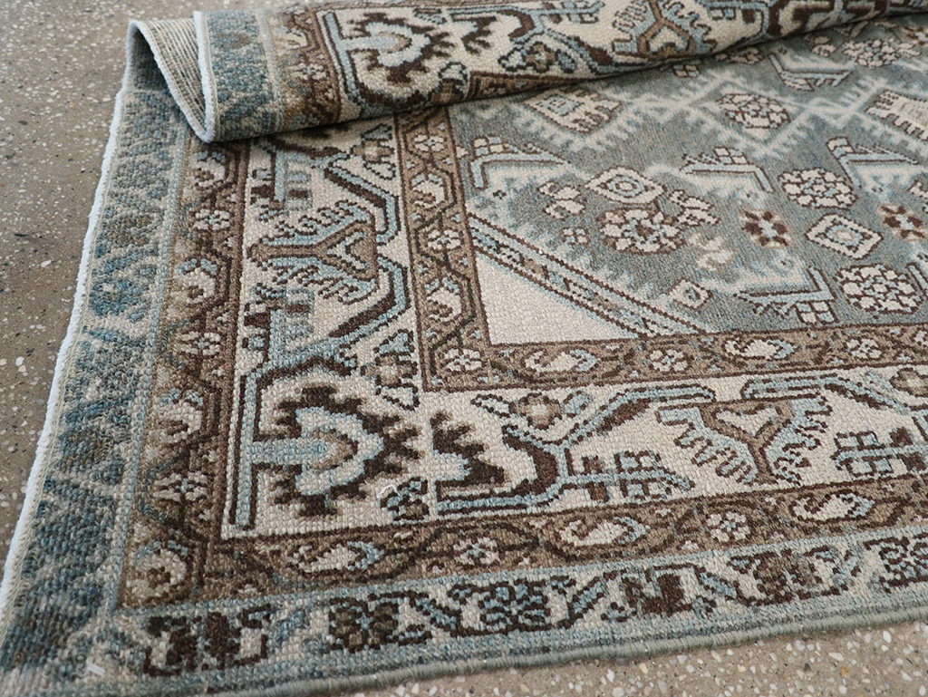 Vintage Persian Malayer Throw Rug, No.32839 - Gsblank