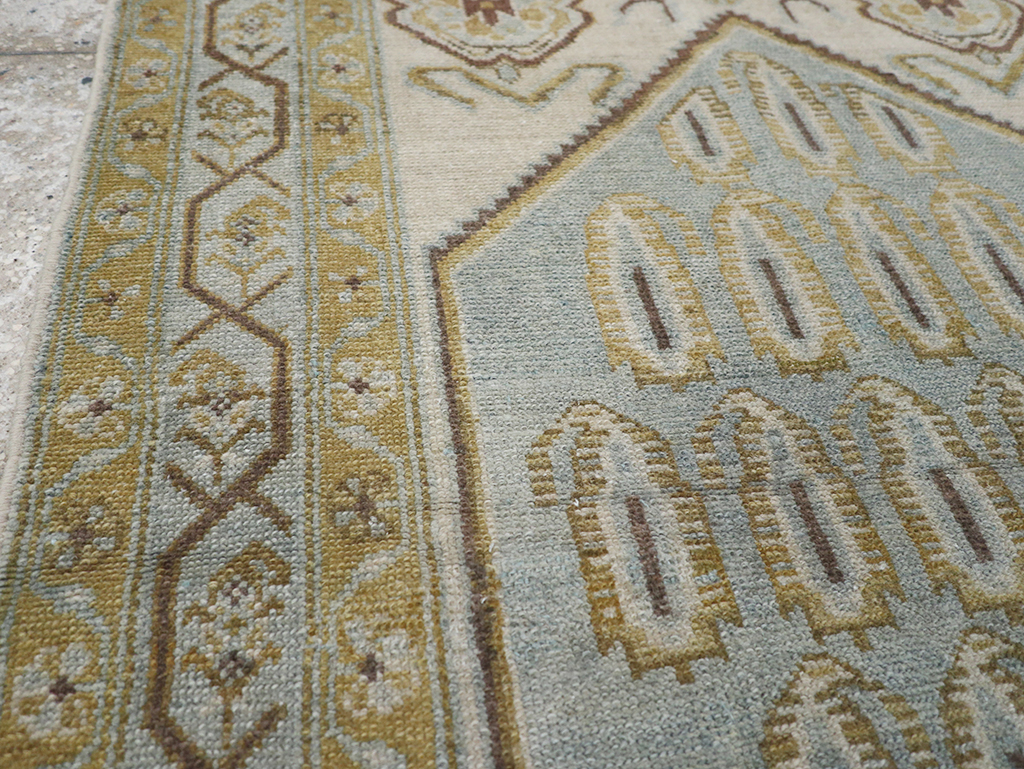 Vintage Persian Malayer Throw Rug, No.32840 - Gsblank