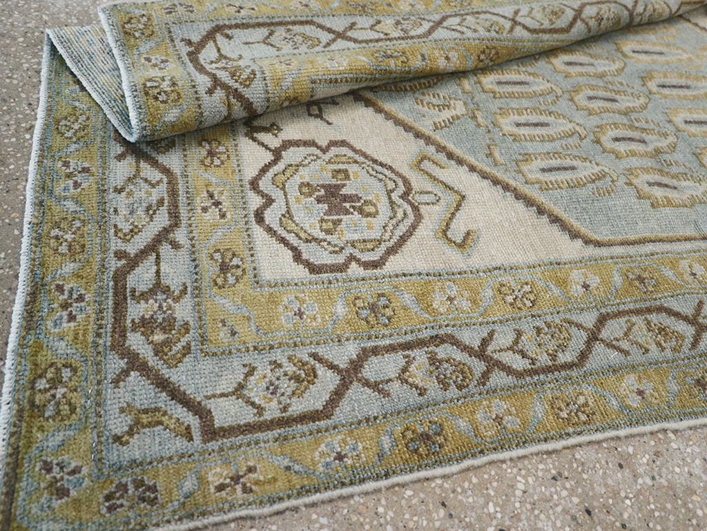 Vintage Persian Malayer Throw Rug, No.32840 - Gsblank