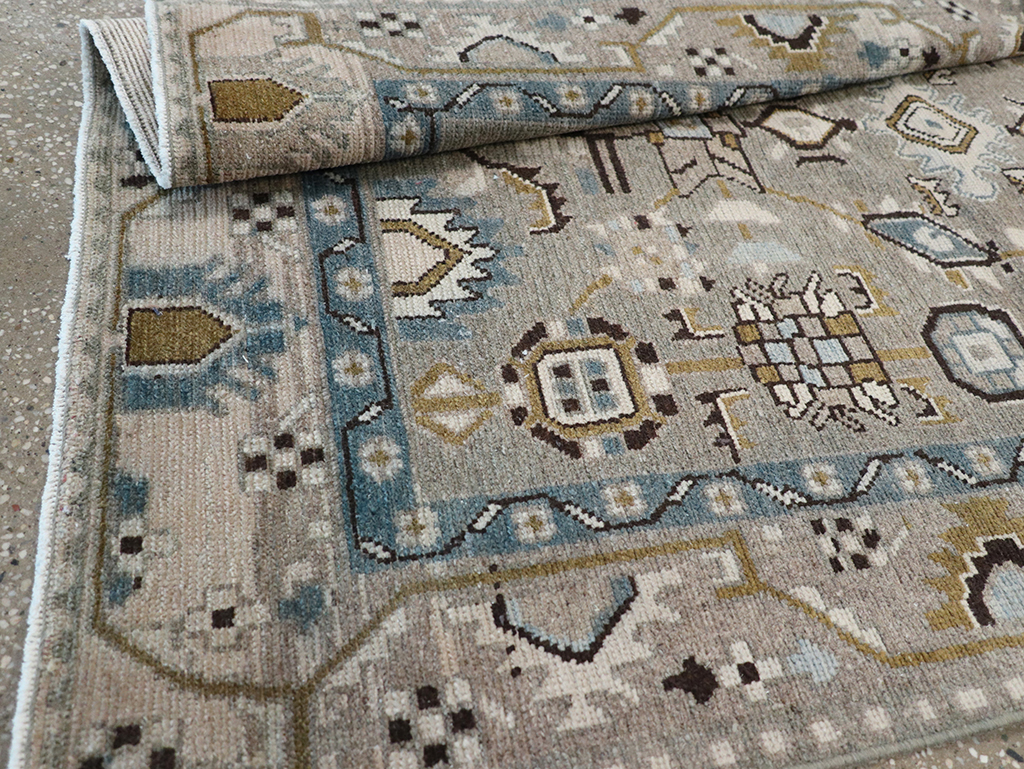 Vintage Persian Malayer Throw Rug, No.32841 - Gsblank